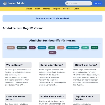 Screenshot koran24.de