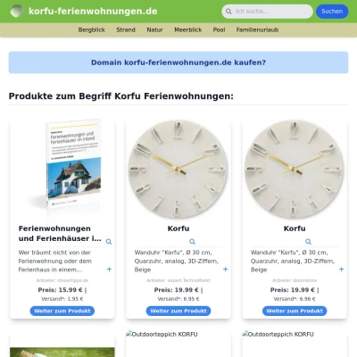 Screenshot korfu-ferienwohnungen.de