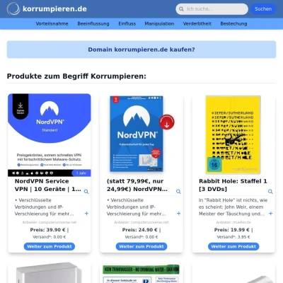 Screenshot korrumpieren.de