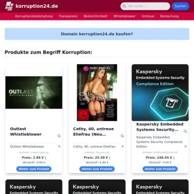 Screenshot korruption24.de