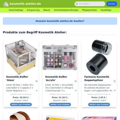 Screenshot kosmetik-atelier.de