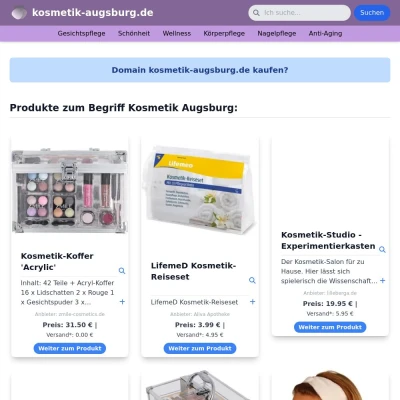 Screenshot kosmetik-augsburg.de