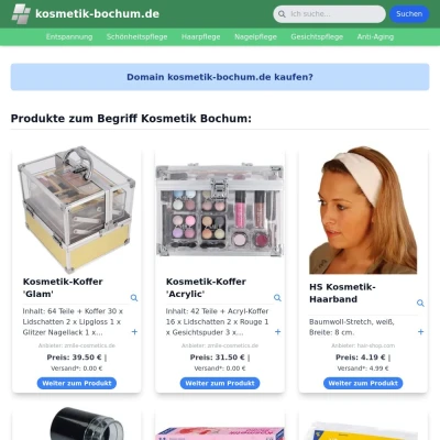 Screenshot kosmetik-bochum.de