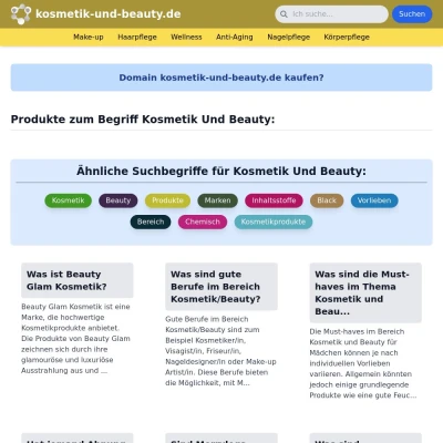 Screenshot kosmetik-und-beauty.de