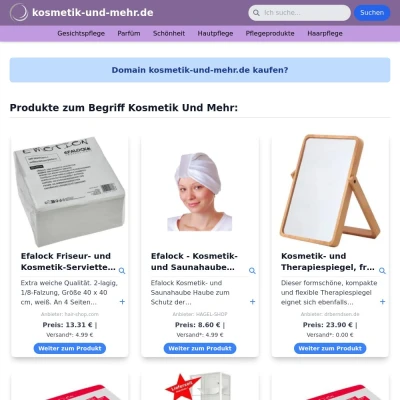 Screenshot kosmetik-und-mehr.de