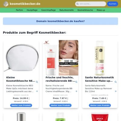 Screenshot kosmetikbecker.de