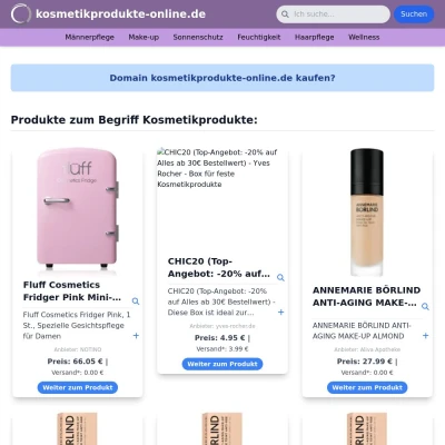 Screenshot kosmetikprodukte-online.de