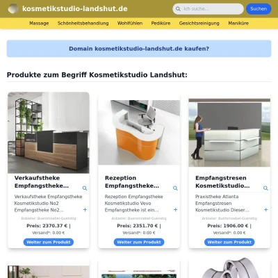 Screenshot kosmetikstudio-landshut.de