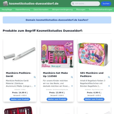 Screenshot kosmetikstudios-duesseldorf.de