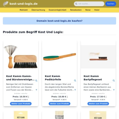 Screenshot kost-und-logis.de
