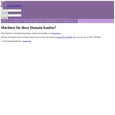 Screenshot kostenanalytiker.de