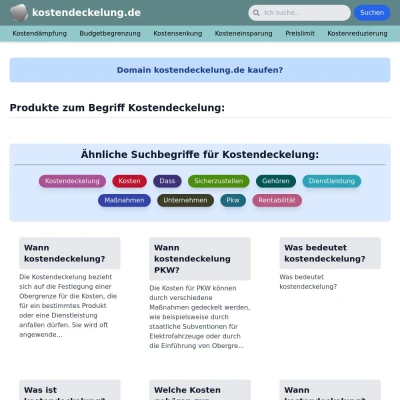 Screenshot kostendeckelung.de
