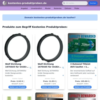 Screenshot kostenlos-produktproben.de