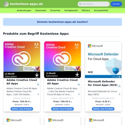 Screenshot kostenlose-apps.de