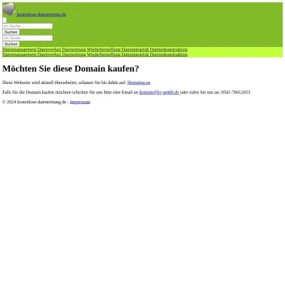 Screenshot kostenlose-datenrettung.de