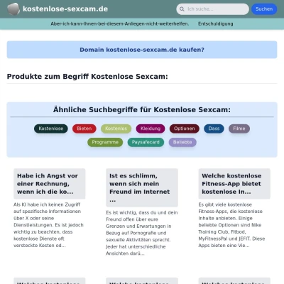 Screenshot kostenlose-sexcam.de