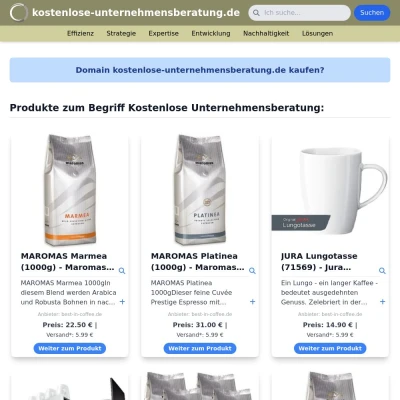 Screenshot kostenlose-unternehmensberatung.de