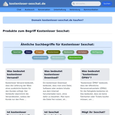 Screenshot kostenloser-sexchat.de