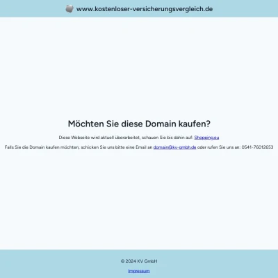 Screenshot kostenloser-versicherungsvergleich.de