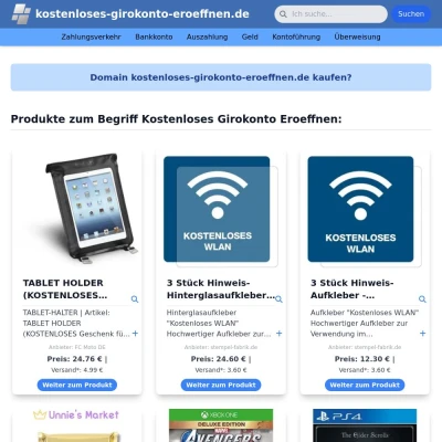 Screenshot kostenloses-girokonto-eroeffnen.de