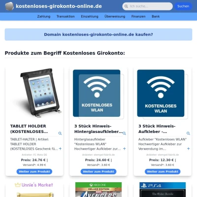 Screenshot kostenloses-girokonto-online.de