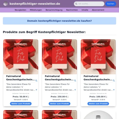 Screenshot kostenpflichtiger-newsletter.de