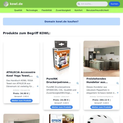 Screenshot kowl.de