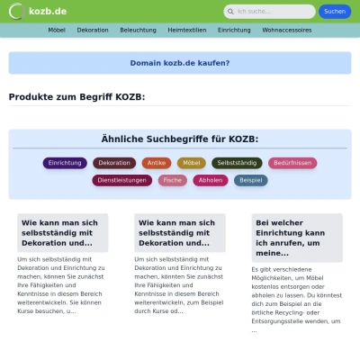 Screenshot kozb.de