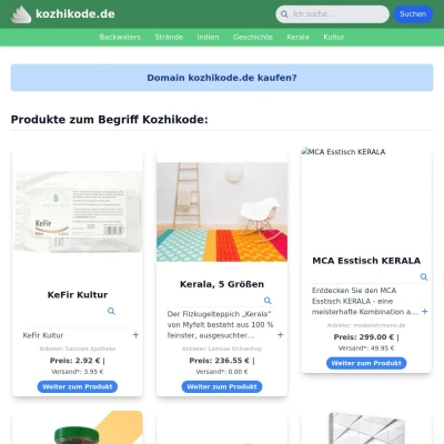 Screenshot kozhikode.de