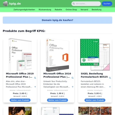 Screenshot kpig.de