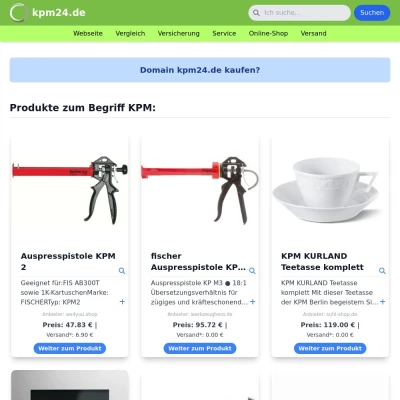 Screenshot kpm24.de