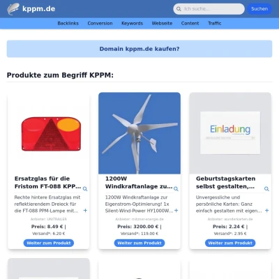 Screenshot kppm.de