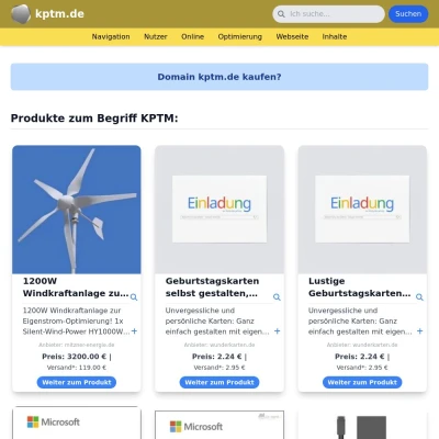 Screenshot kptm.de