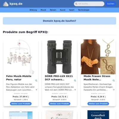 Screenshot kpxq.de