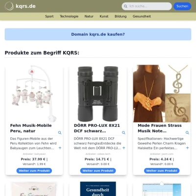 Screenshot kqrs.de