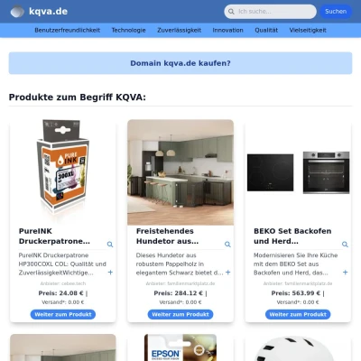 Screenshot kqva.de