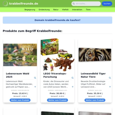 Screenshot krabbelfreunde.de