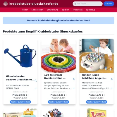 Screenshot krabbelstube-glueckskaefer.de