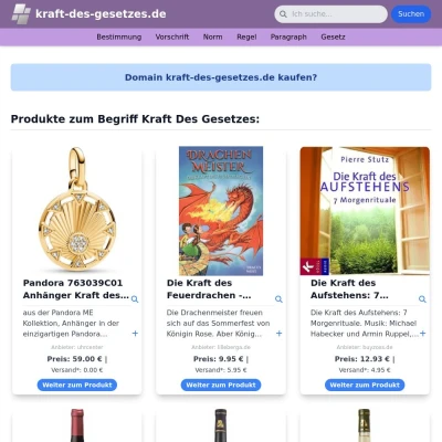 Screenshot kraft-des-gesetzes.de