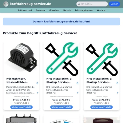 Screenshot kraftfahrzeug-service.de