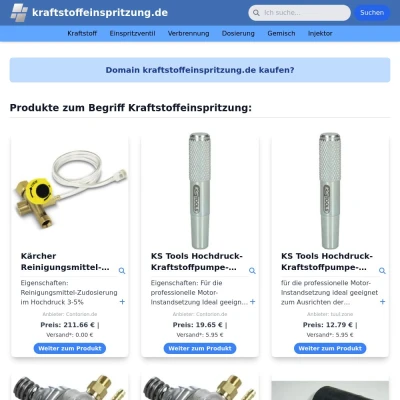 Screenshot kraftstoffeinspritzung.de