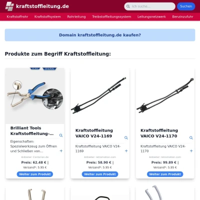 Screenshot kraftstoffleitung.de