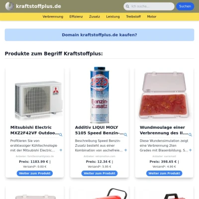 Screenshot kraftstoffplus.de