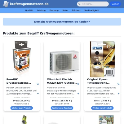 Screenshot kraftwagenmotoren.de