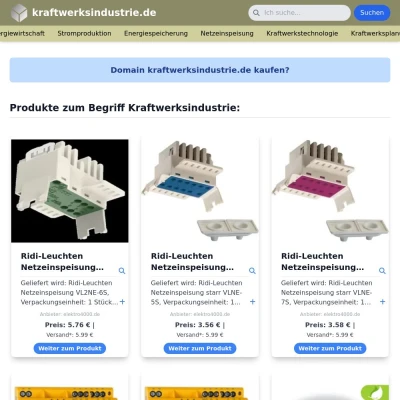 Screenshot kraftwerksindustrie.de