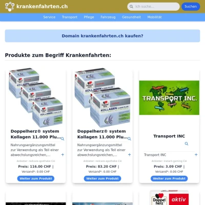 Screenshot krankenfahrten.ch