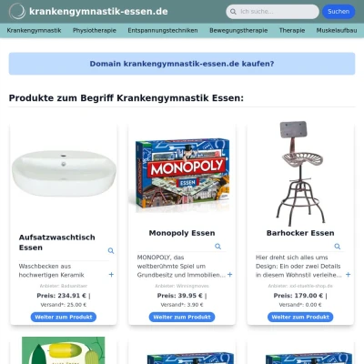 Screenshot krankengymnastik-essen.de