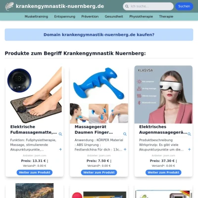 Screenshot krankengymnastik-nuernberg.de