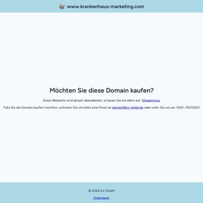 Screenshot krankenhaus-marketing.com