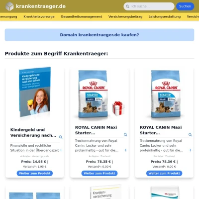 Screenshot krankentraeger.de